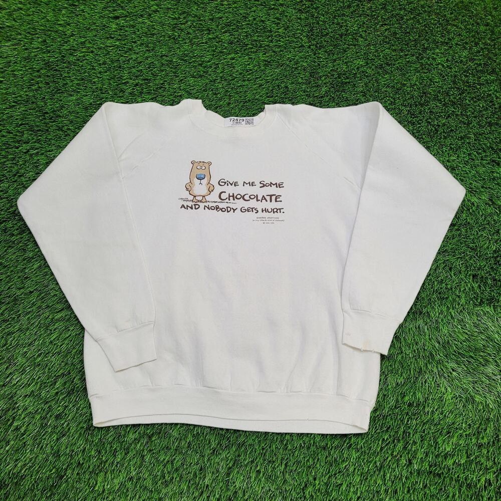Vintage 90s Fruit-of-the-Loom Sweatshirt Womens XL 22x25 USA